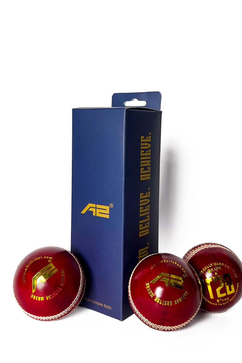 High-Quality T20 Leather Cricket Ball with Hand-Stitched Finish