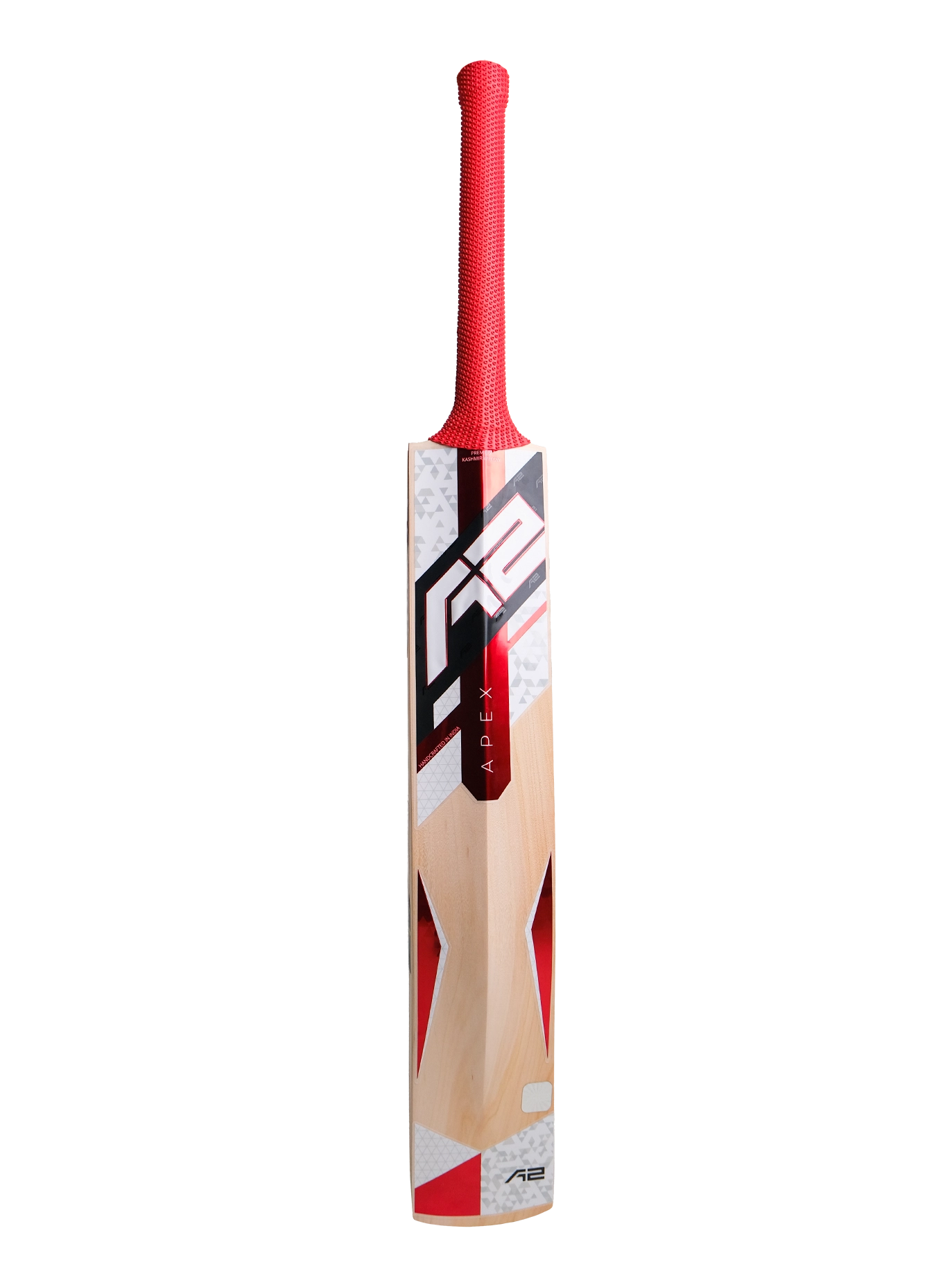 A2 Cricket Grade 1 Kashmir Willow Cricket Bat Apex Back View
