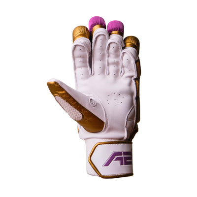 Cricket Batting Gloves - SplitX - Gold & Purple