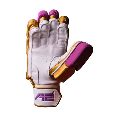 Cricket Batting Gloves - SplitX - Gold & Purple