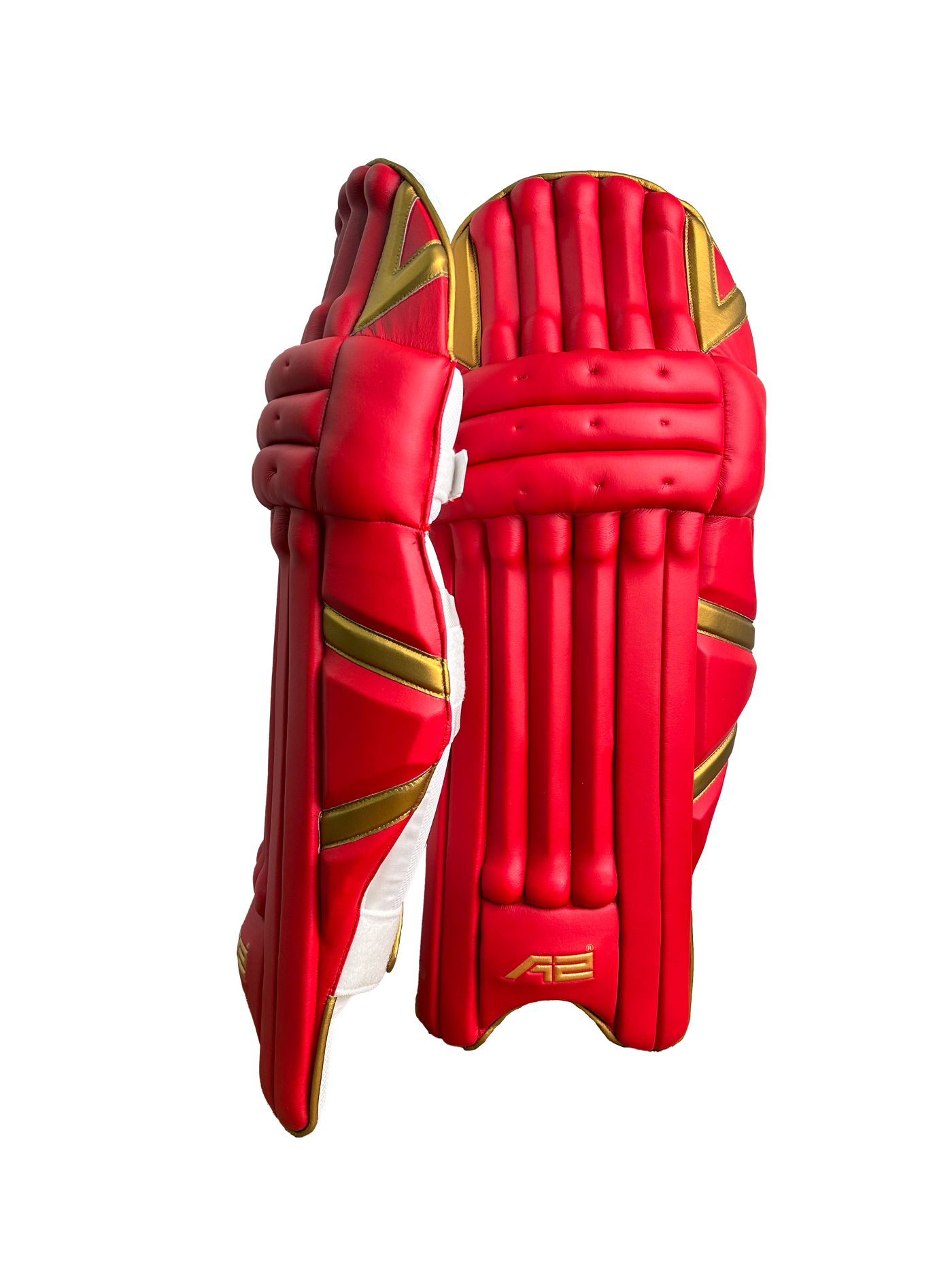 Cricket Batting Pads - Red & Golden