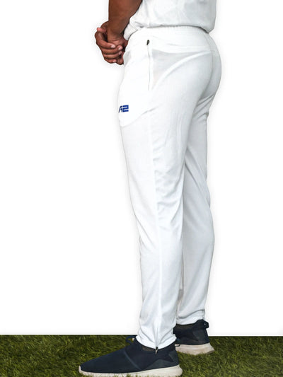 White Jacquard Cricket Match Pants