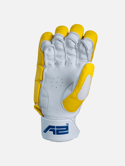 Yellow Cricket Batting Gloves